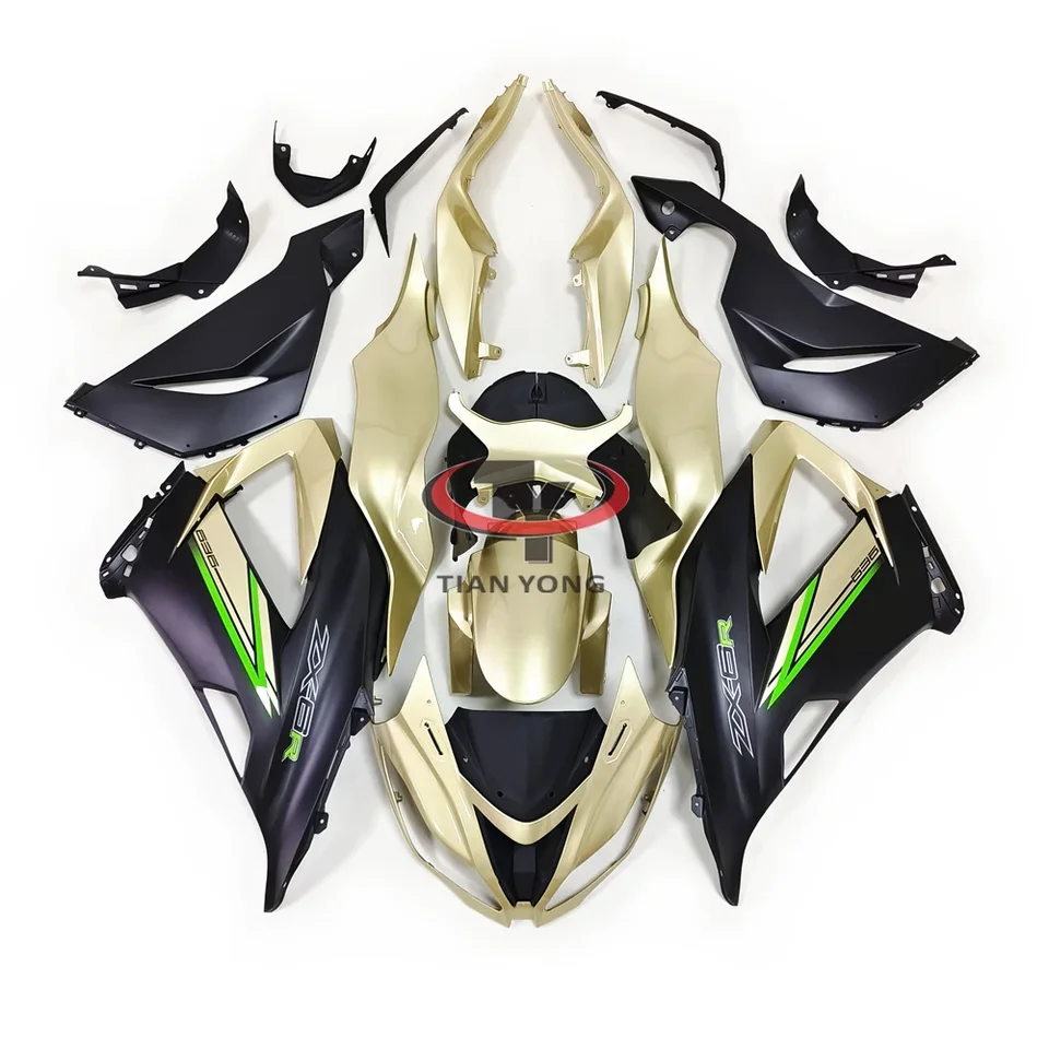 Bodywork Cowling pre ZX6R ZX 6R 636 2013 2014 2015 2016 2017 2018 Rose Gold Matte Black Print Plné kapotáž