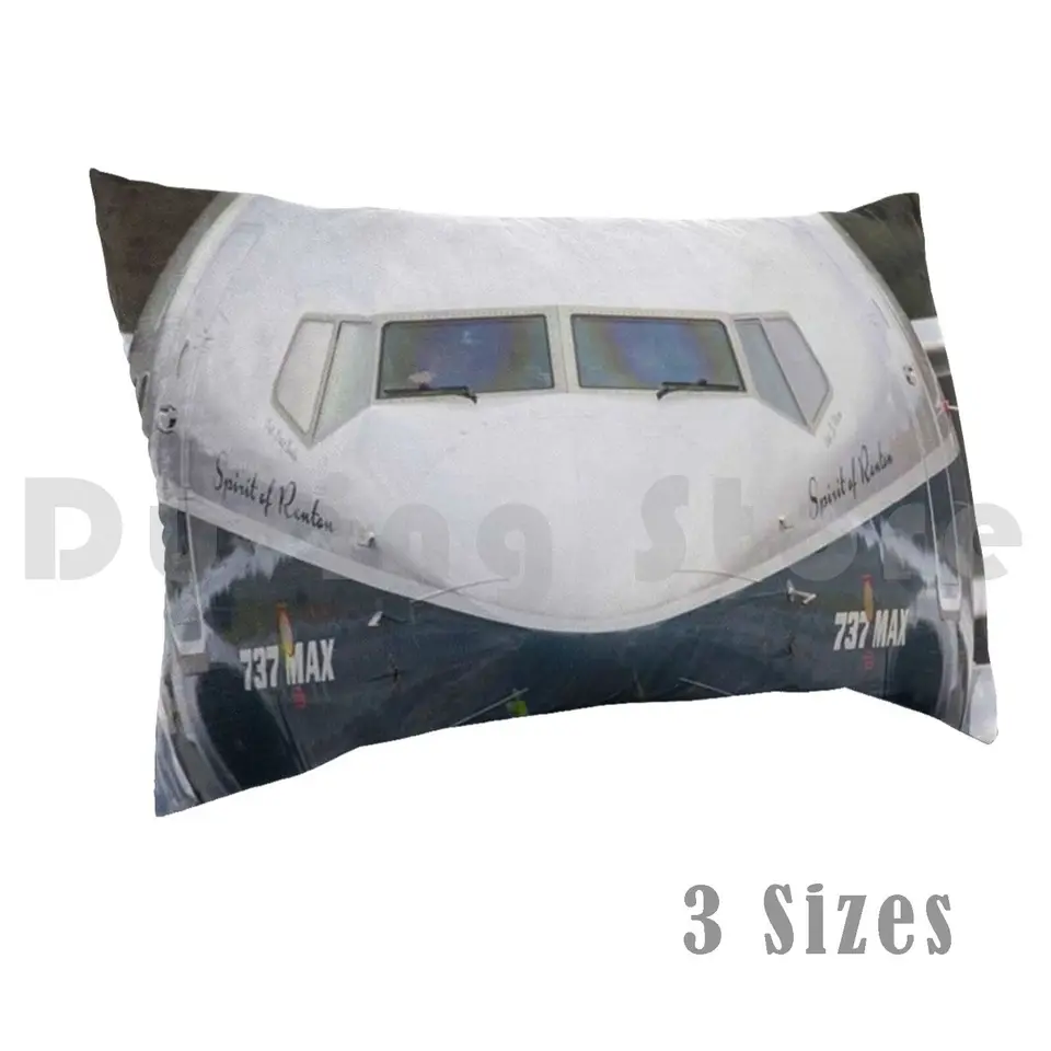 Boeing 737 Max8 vankúš DIY 50*70 Letecké civilné letectvo Boeing 737 Max