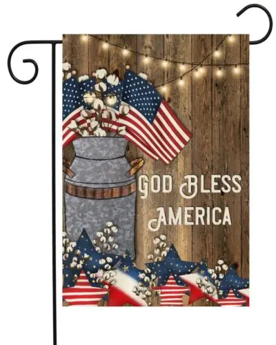 Boh žehnaj Amerike Záhradná vlajka ~ obojstranná * špičková kvalita