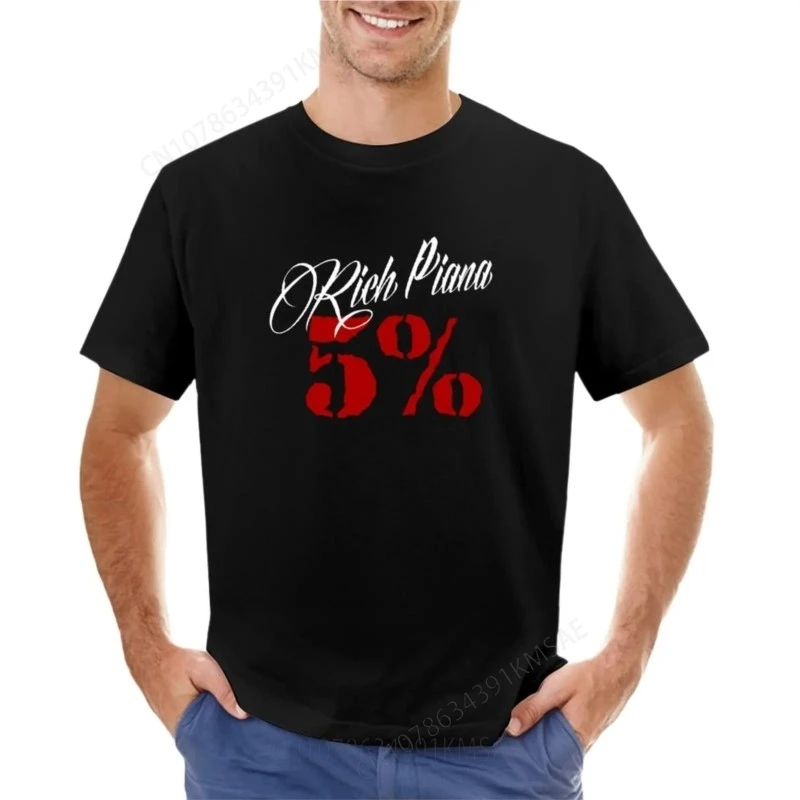 Bohatá klana 5% výživa Kultulder klasický logo tričko Tričko Tees chlapci zvieracie tlač Ťahové váhy chlapci biele oblečenie pre mužov