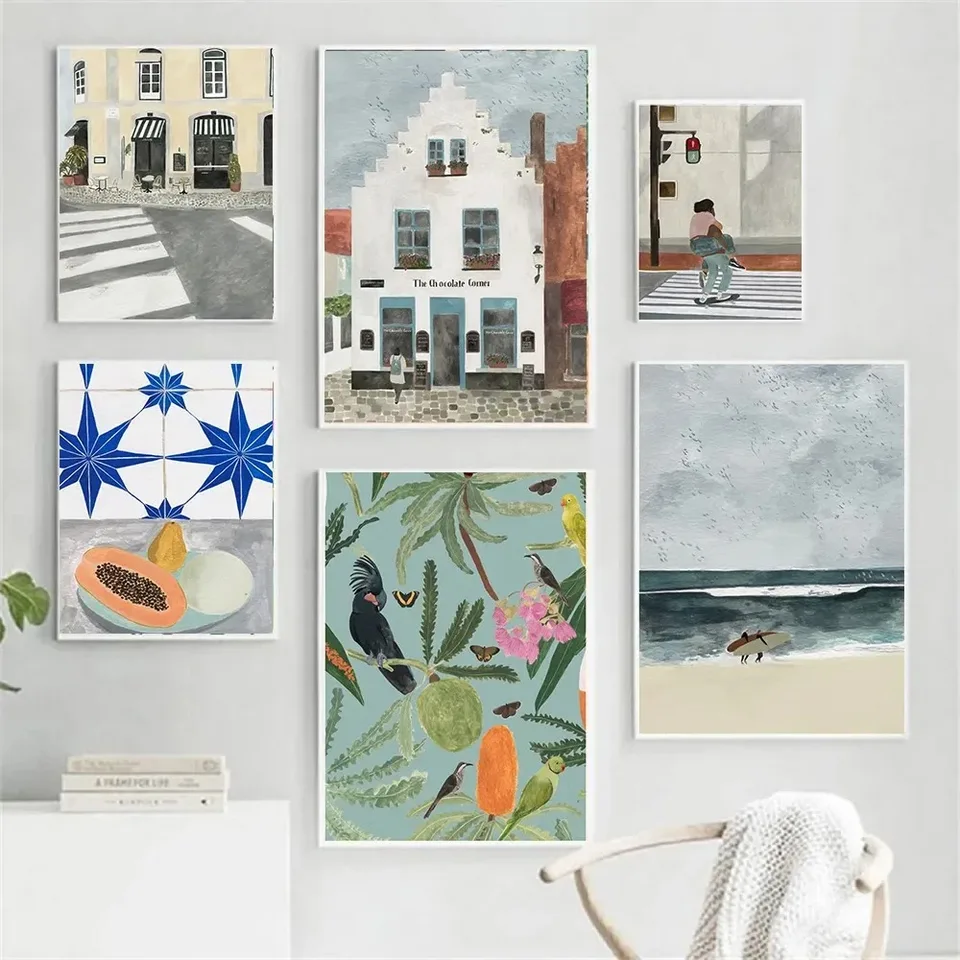 Boho architektúra cestovanie plagát botanické plátno maľba minimalistické tropické umenie tlač Nordic Wall Picture for obývacej izby deco