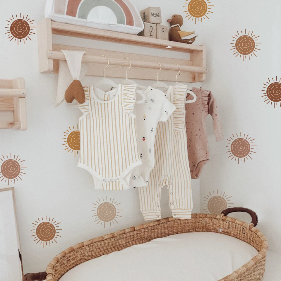 Boho Sun Nordic Home Decoration Cartoon Wall Stickers for Kids Izba Obýva