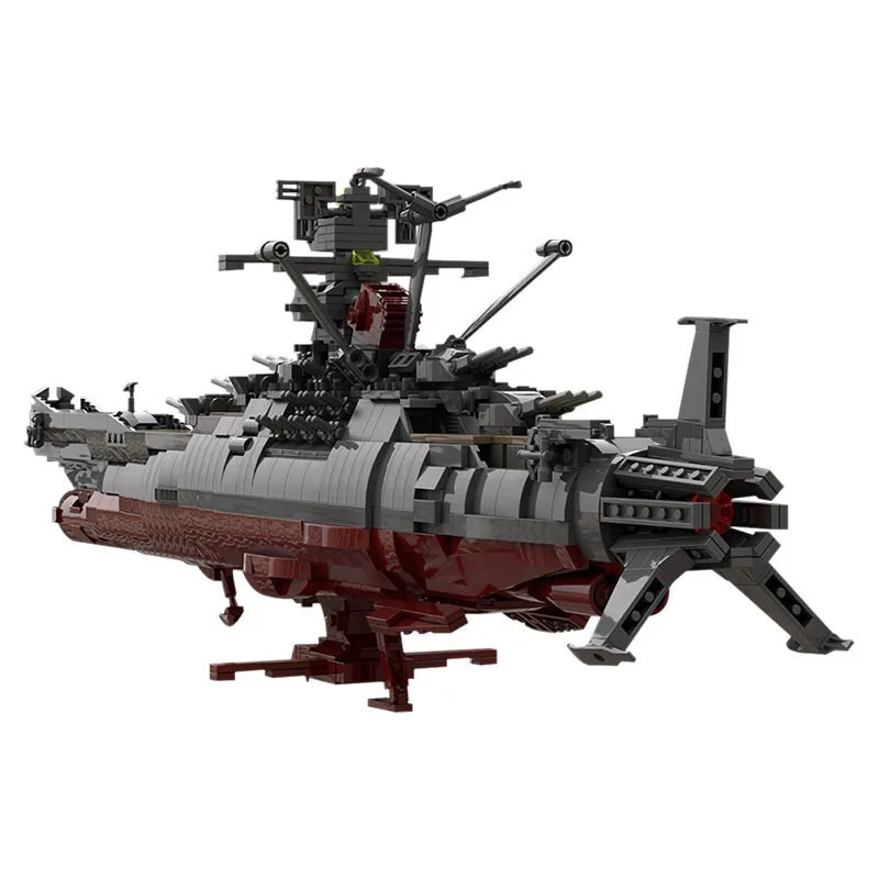 Bojový priestor Yamato SpaceShip Military zbrane vesmírny loď základná základňa Building Building Building Building Building Building Blocks Blocks Kids Hray