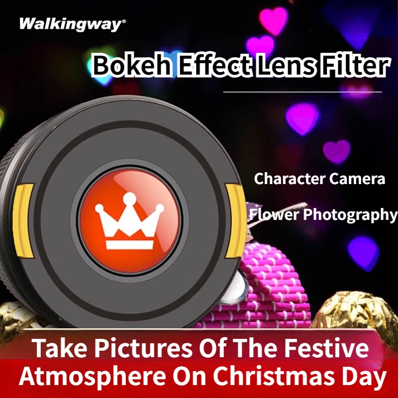 Bokeh efekt šošovkový kryt kryt filtra bokeh šošovky Cap Camera Camera pre umeleckú romantickú kreatívnu nočnú scénu Photography