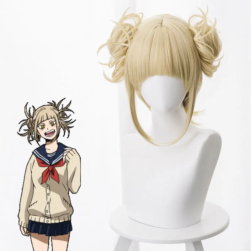 Boku No Hero Academy Cross My Body Syntetické vlasové parochne Cosplay moja hrdinská akadémia Hitiko Toga Party Role Play Parochne + parochňa čiapka
