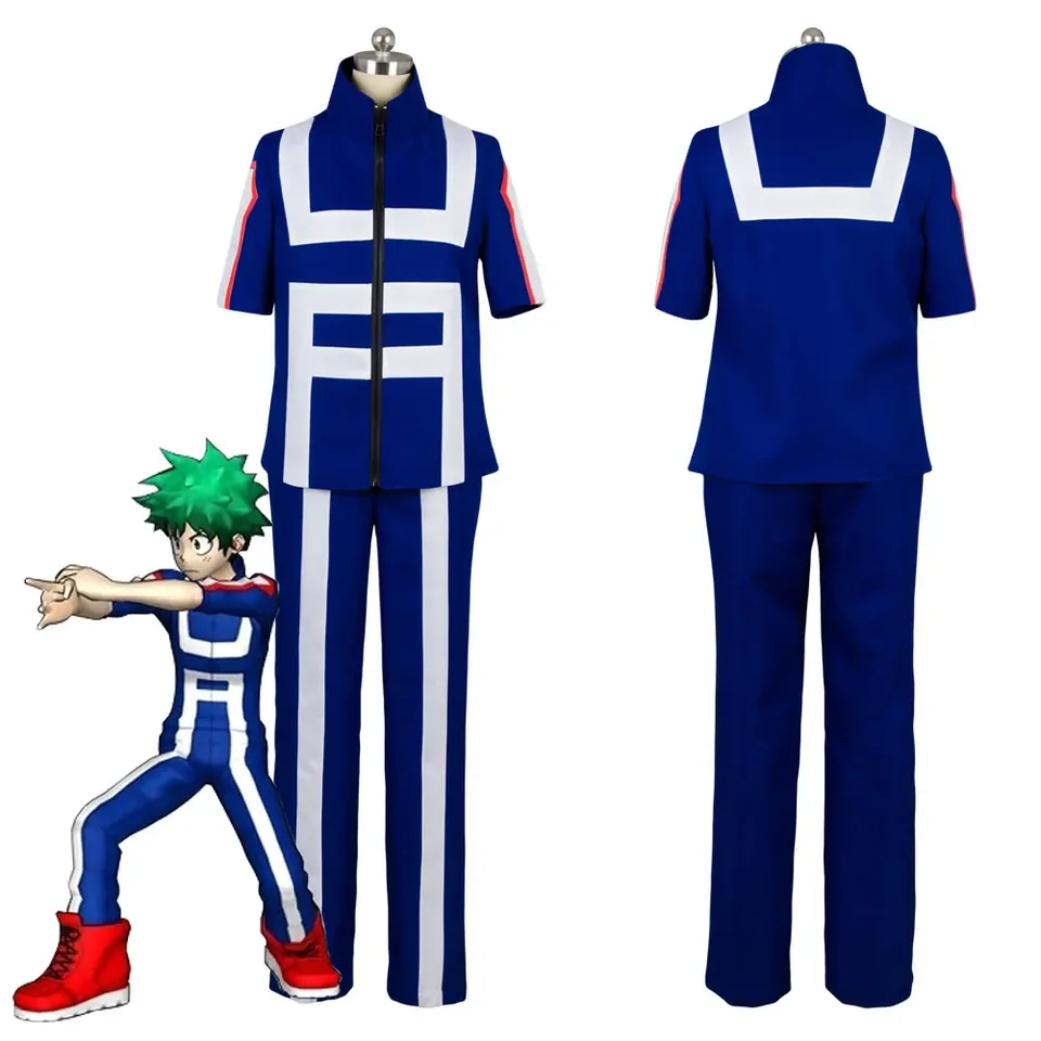 Boku no môj hrdinský akademickia izuku midoriya cosplay cosplay výcvik tričko Tričko Pants Outfits Halloween Carnival Suit