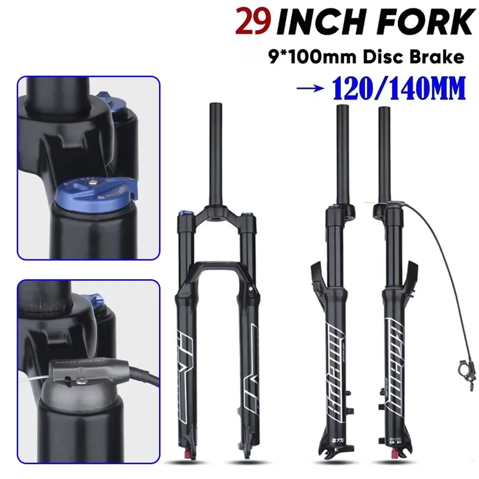 Bolany Bicycle Air Suspension Fork MTB MTB 29 palcov MTB Bicykle Vidlice 34 32 mm trubica na nastavenie prednej vidlice Air Touch Wastber