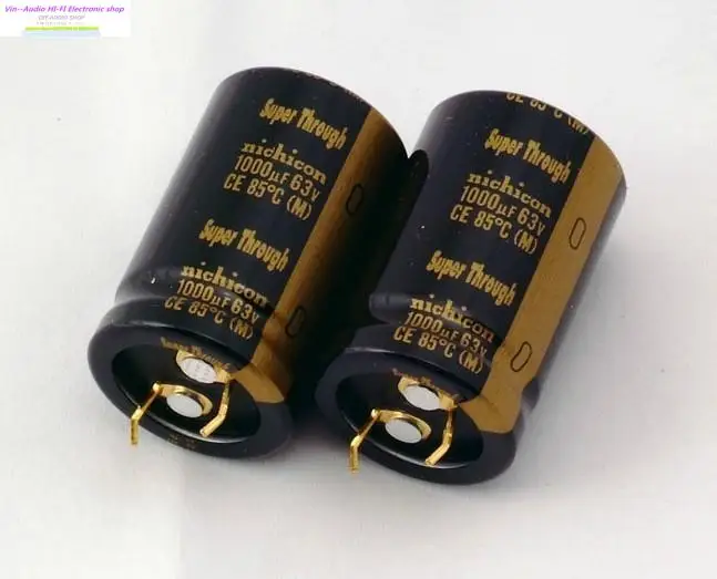 Bolsa 2ks Nichicon pre zvukové elektrolytické kondenzátory KG Super cez 1000UF/63V 22*35 mm prenikanie kondenzátora prenikanie zdarma