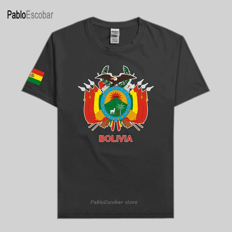 Bolívia bolívijská muži tričko Jersey národný tím Tshirt Cotton Triking Opil Country Country Sporting Bol Buliwya Wuliwya