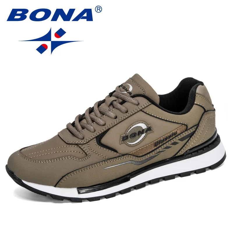 Bona 2023 Noví dizajnéri Man Anti-Slip Jogging Footwear Trendy bežecké topánky Men Outdoor Walking Sport Shoe Sneaker