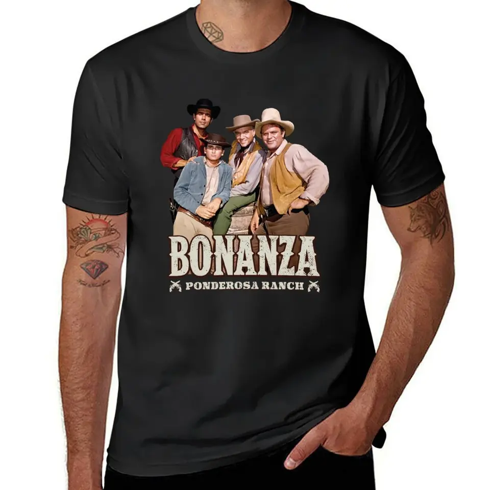 Bonanza / Ponderosa Ranch Tričko Custom Dizajn svoje vlastné roztomilé topy anime oblečenie Plain Men Obliekanie