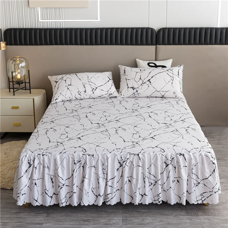 Bonenjoy Bed sukňa Simple Style Bedspread sukňa posteľ pre domácu posteľ kryt single/queen size lôžko bielizeň 침대스커트 (bez vankúša)