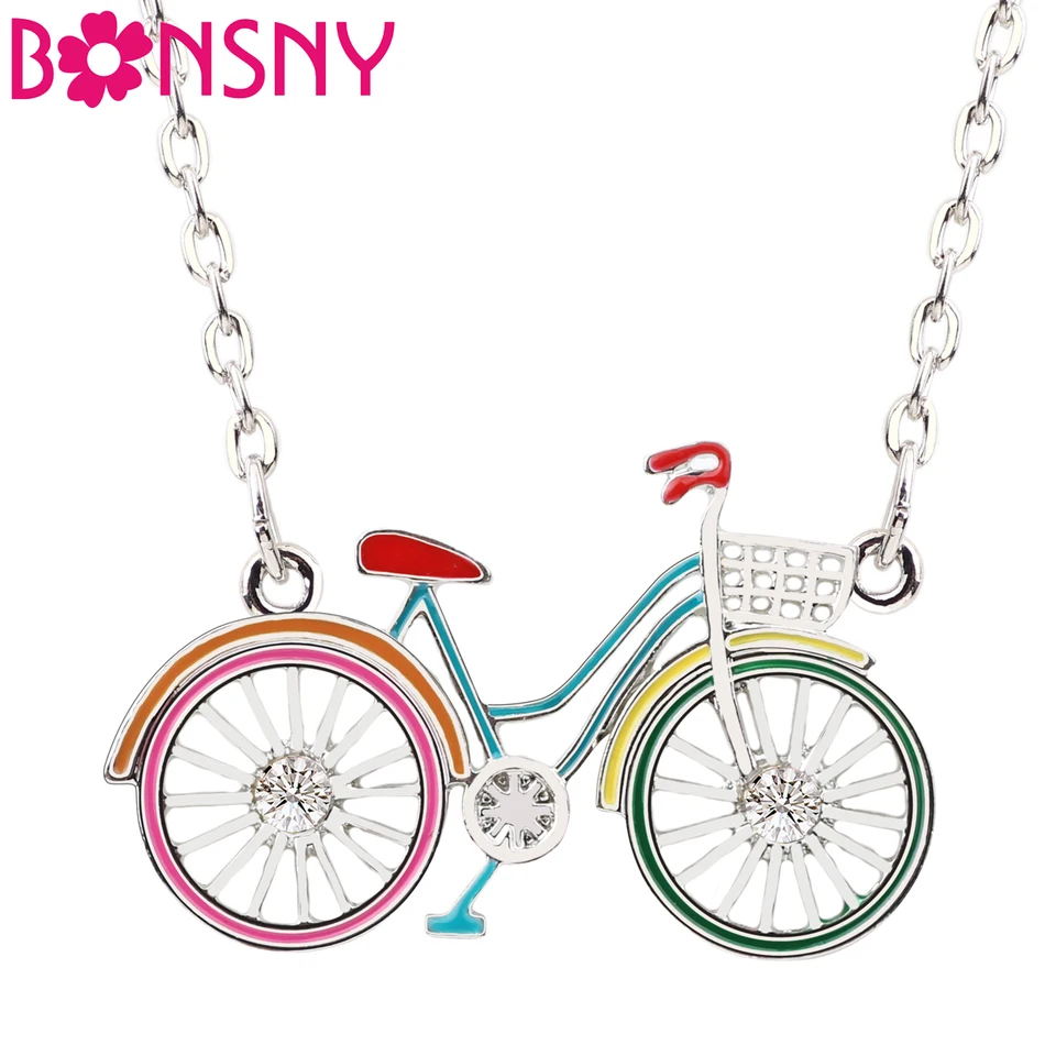 Bonsny vyhlásenie zliatiny zliatiny bicykla Tvar náhrdelník