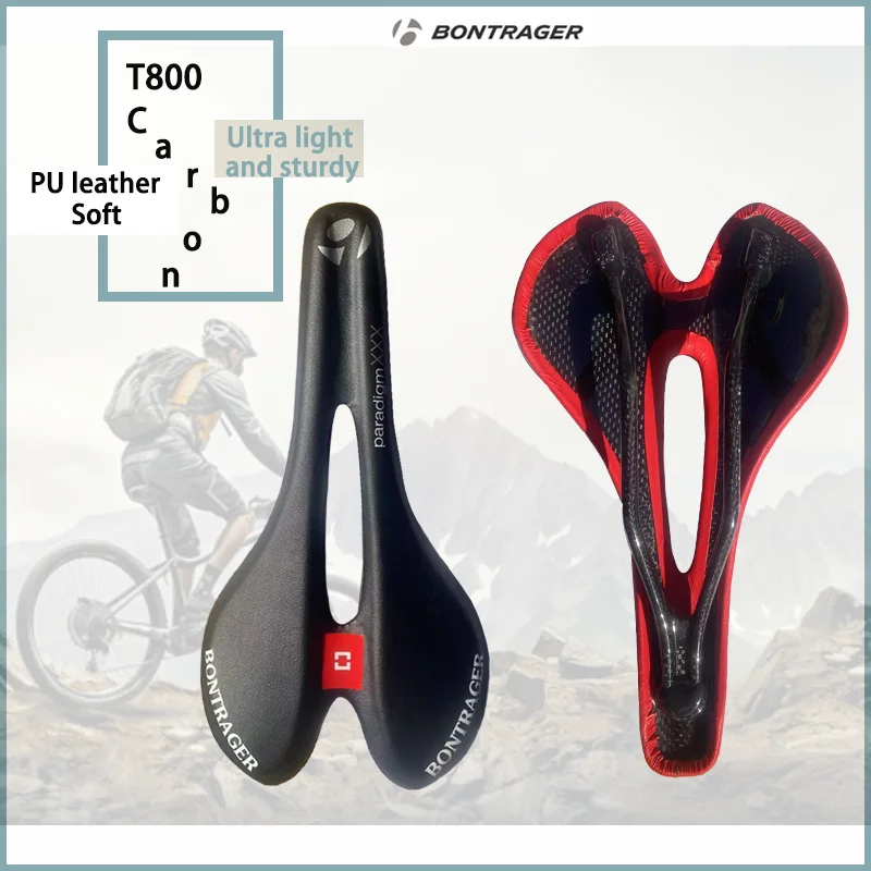 Bontrager Red/Black Carbon +Eva +PU ultra mäkký, mäkký, dutý a priedušný sedlový sedlový sedlový sedlový sedlový sedlový sedl