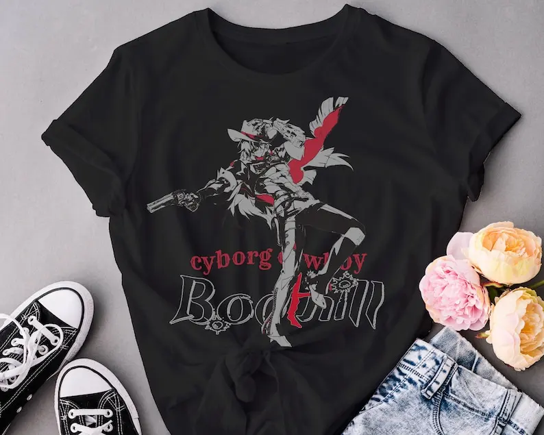 Boothill Honkai Star Rail manga jemná grafická estetika | Grafické tričko Estetické unisex Softstyle Tričko Monochromatický pop