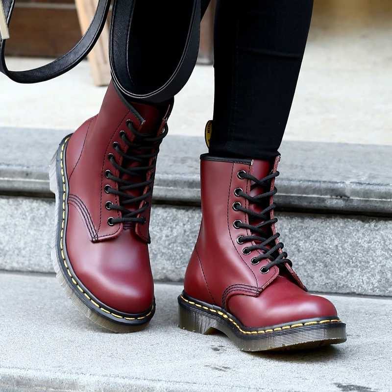 Boots Dámske topánky Príležitostné topánky Men klasické členky topánky Vysoký sklz na kancelárskej vetraní všestranné motocyklové ženské topánky