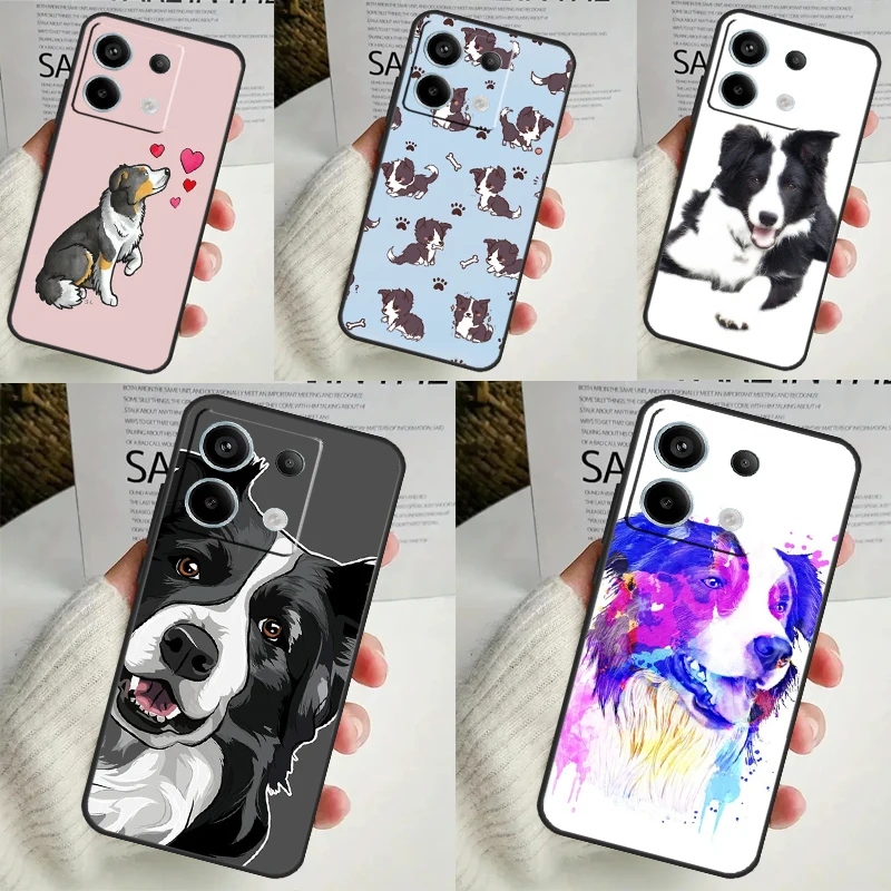 Border Collie Dog Case pre Xiaomi Redmi 13C 12C 10C 9C 10A Redmi Poznámka 11 9 10 12 13 Pro 9S 10S 11S 12S Cover