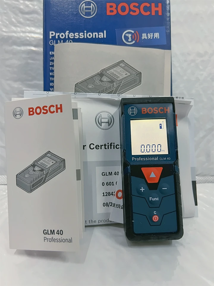 Bosch laserový diaľkomer 40 metrov vysoký presný GLM 40 laserový diaľkomer prenosný laserový merací pravítko meracie