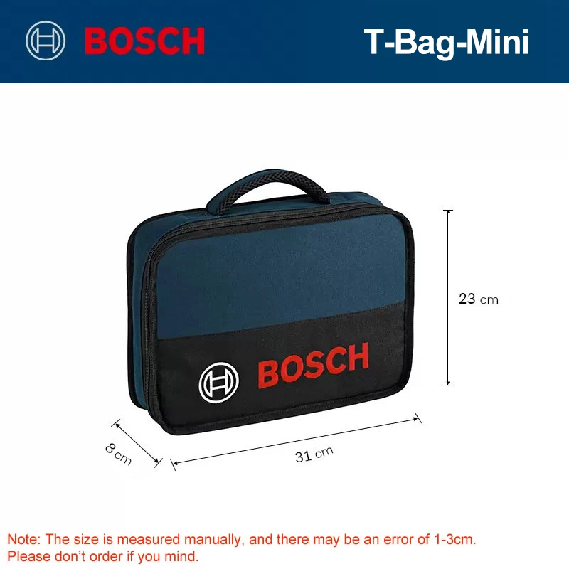 Bosch T-Bag Mini Canvas Tools Bag Vodotesný opotrebenie prenosné elektrikárov