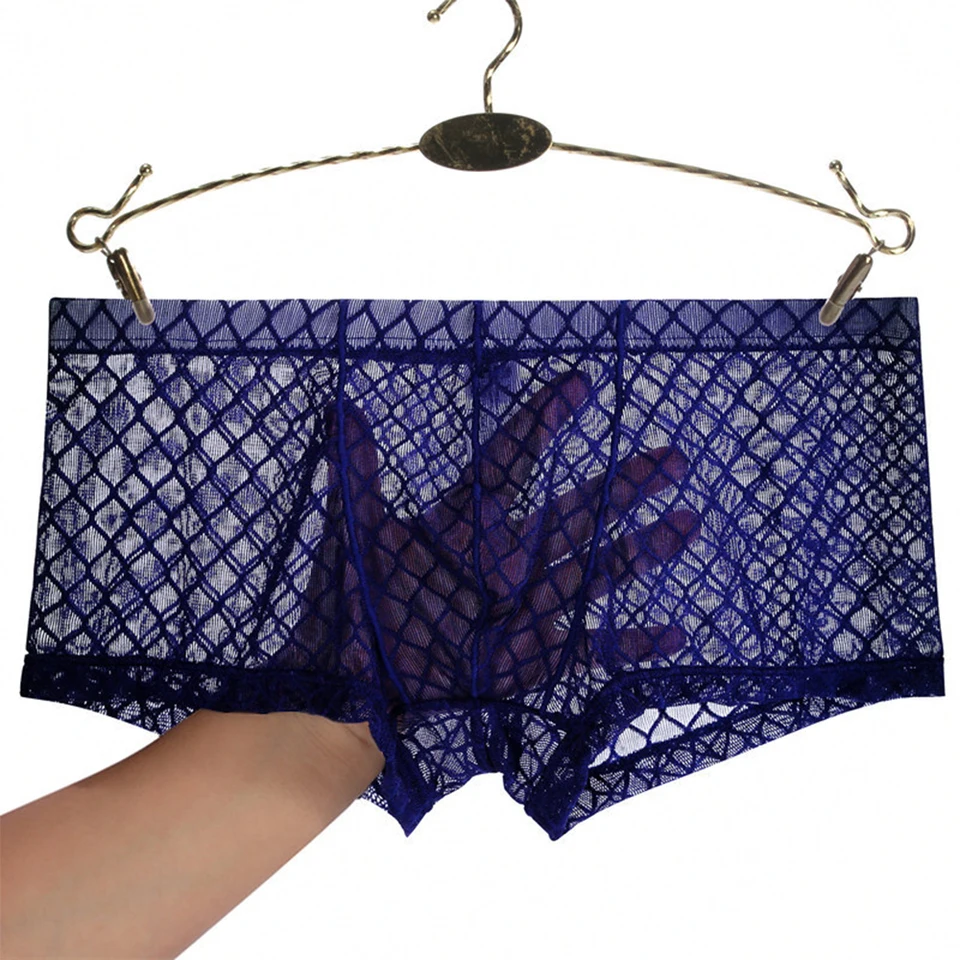 BoxersHorts Páns sexy číry vidíte cez nohavičky spodná bielizeň chlapcov z perspektívy, perspektívne šortky, podliehajú kufríky spodky