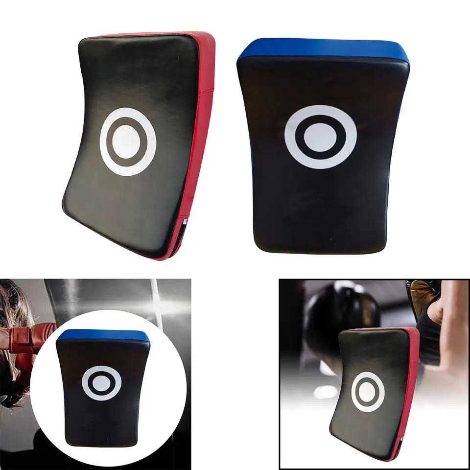 Boxingové zakrivené zaostrovacie rukavice dierovacie tašky taekwondo mma kickbox notičku Cieľový boxer boxer Pad Muay Thai Kicking Pad Pu Leather