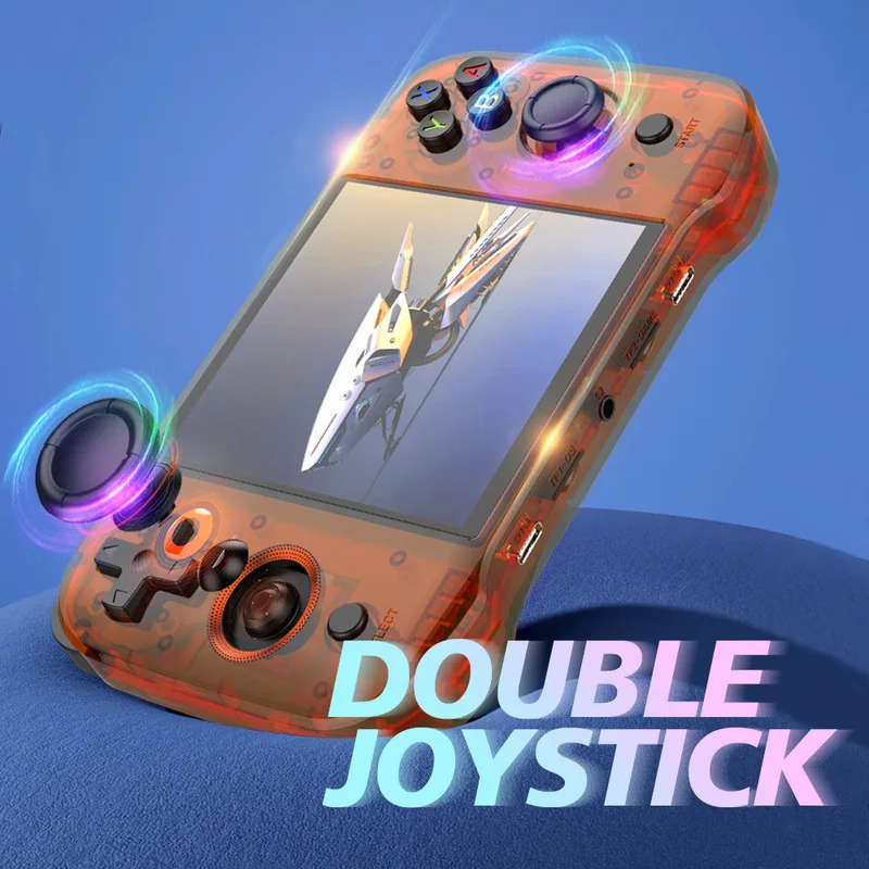Boyhom R46S Retro Randheld Game Console 4.0inch obrazovky IPS Linux System HD Color Screen Screen Prenosná herná konzola Darčeky pre deti