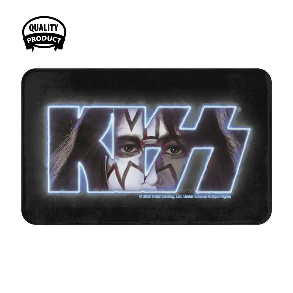 Bozk? Kapela rock Music logo Spaceman Soft Cushion Domáce koberce dvere Mat Car koberce bozk fanúšikovia bozk bozk bozk bozk