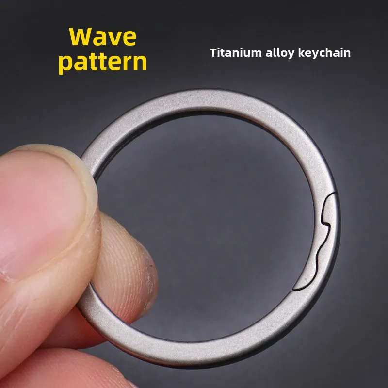 Bočné otvorené sprejové sprejové matné zliatiny stredná rýchlosť drôt strihané EDM Pure Car Key Ring Men a ženy