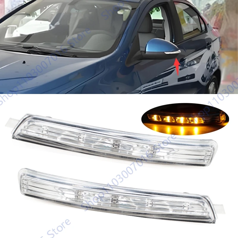 Bočné zadné zobrazenie zrkadlového zákruta Signálna lampa Automatické príslušenstvo bočné opakovacie lampa pre Chevrolet Aveo 2012-2015