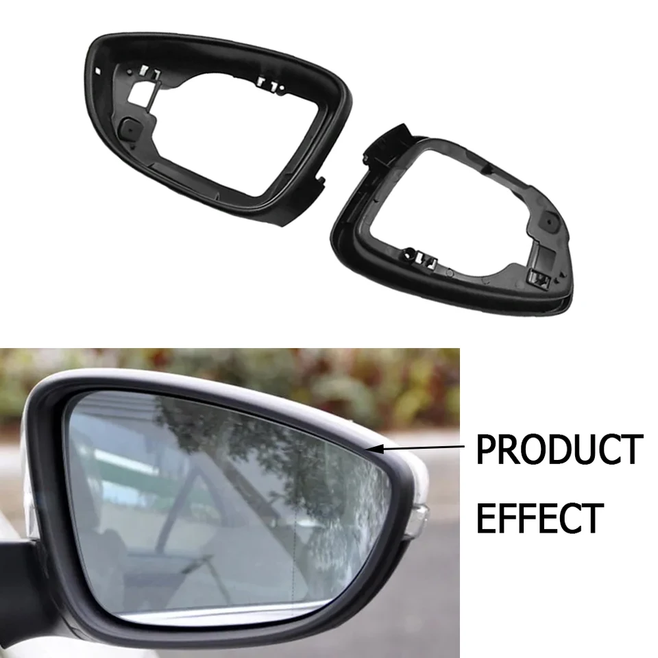 Bočné zrkadlo kryty rámu Zadný výhľad na zrkadlo Držiak pre VW Jetta 6 Mk6 Passat B7 CC Beetle Scirocco nie pre americkú verziu