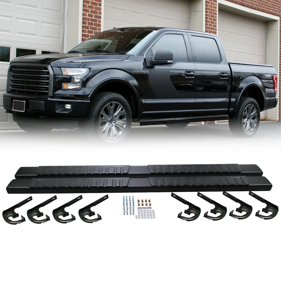 Bočný krok Nerf Bars Bežné dosky pre 09-14 Ford F150 Super Crew Cab 4 Dvere