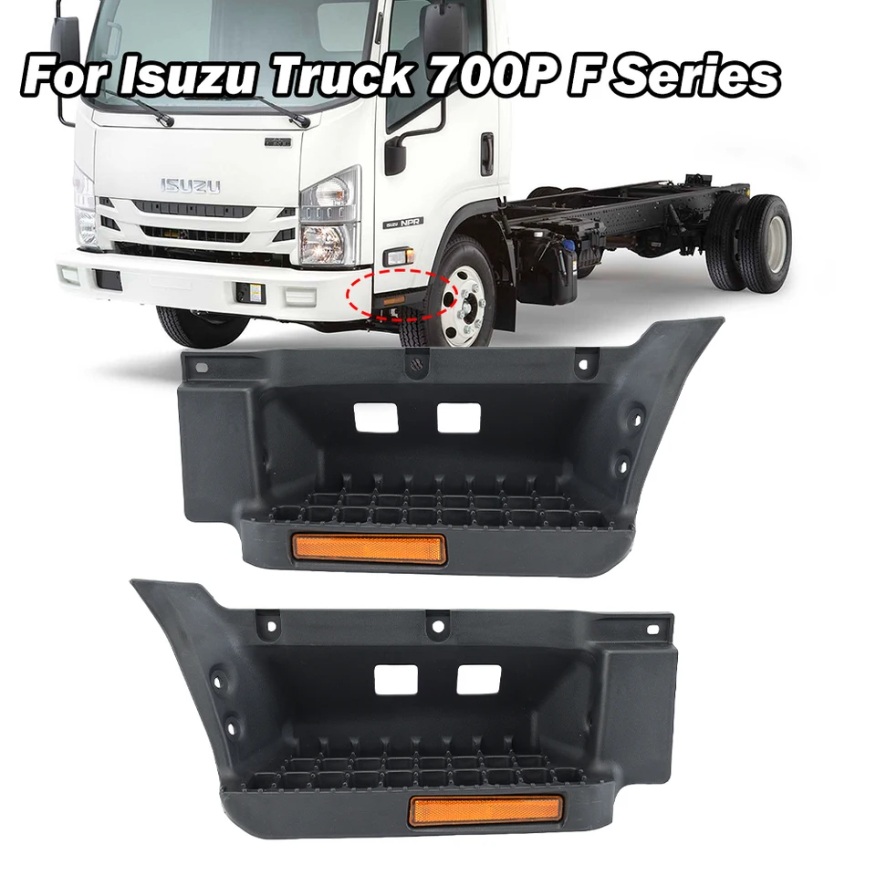 Bočný krok pedály pod dverami pre nákladný automobil Isuzu 700p F séria FSR FTR FVR plastový čierny ABS vymenený bočné kroky