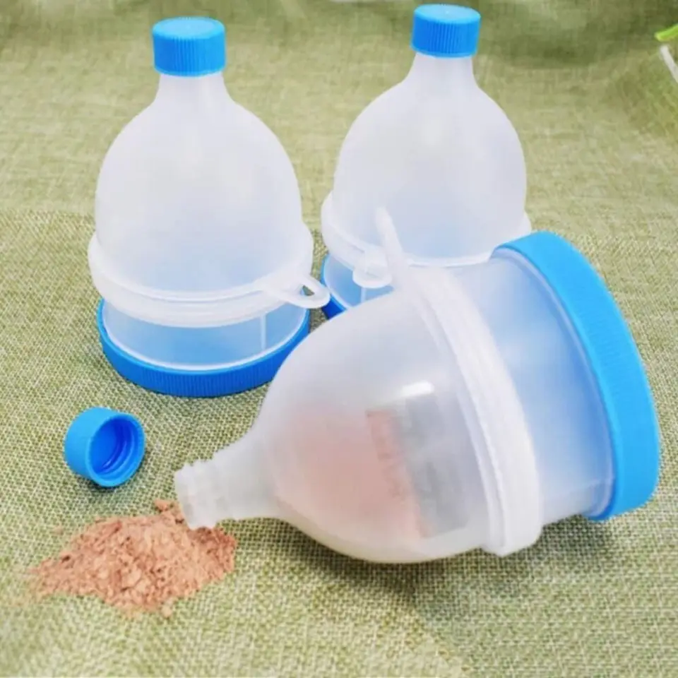 BPA Free 2 v 1 proteínovom práškovom lieviku 2 vrstvy 70 ml proteínového práškového nádob