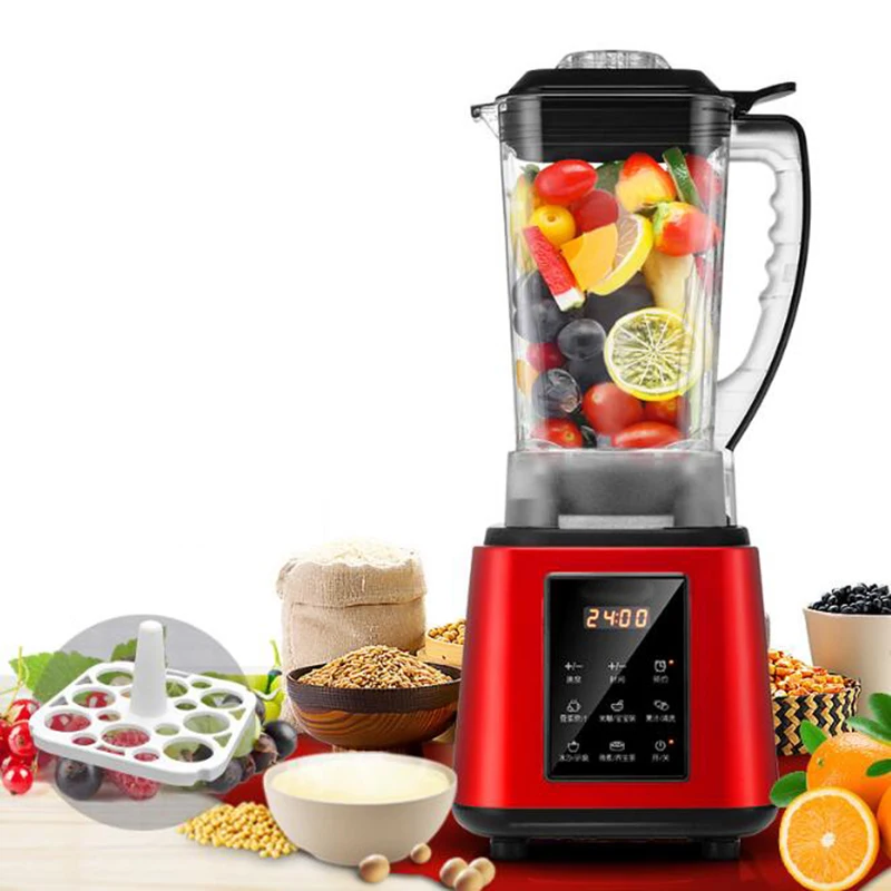 BPA Free High Duty Commercial 2L ovocný mixér Mixér automatické vykurovanie potravinového spracovateľa ľadový drvič s stojanom na sušienky