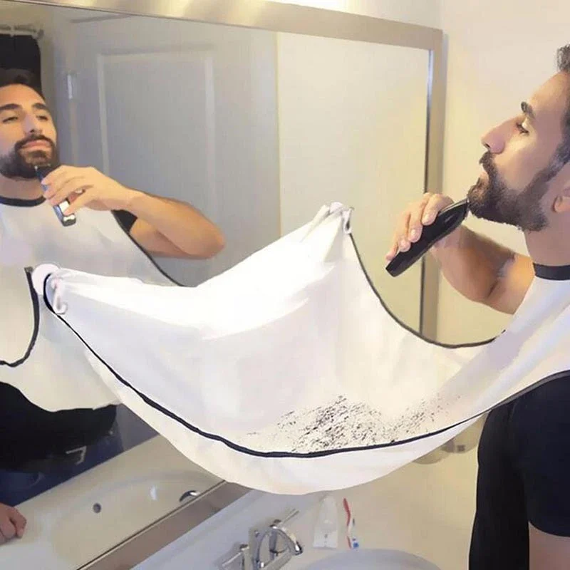Brada Catcher Cape Bib Mirror Sací pohár zástera Hare Holie brada Catcher Clean Care Witerplov kvetinová handrička s dvoma suctio