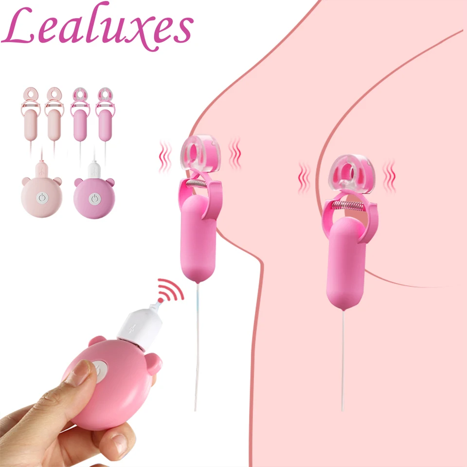 Bradavka vibrátor Vibračné vsuzy svorky Clitoral Clip Massage Masáž stimulácia klitoris