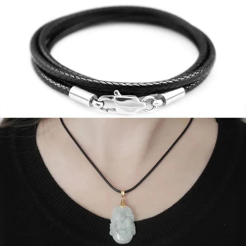 Braid Leather Cord DIY prívesok Náhrdelník na krk
