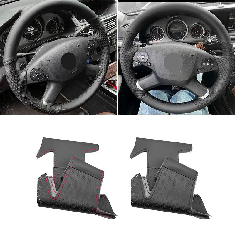 Braidy na volante interiéru automobilu pre Mercedes Benz e Class W212 2009 2010 2011 2012 2012