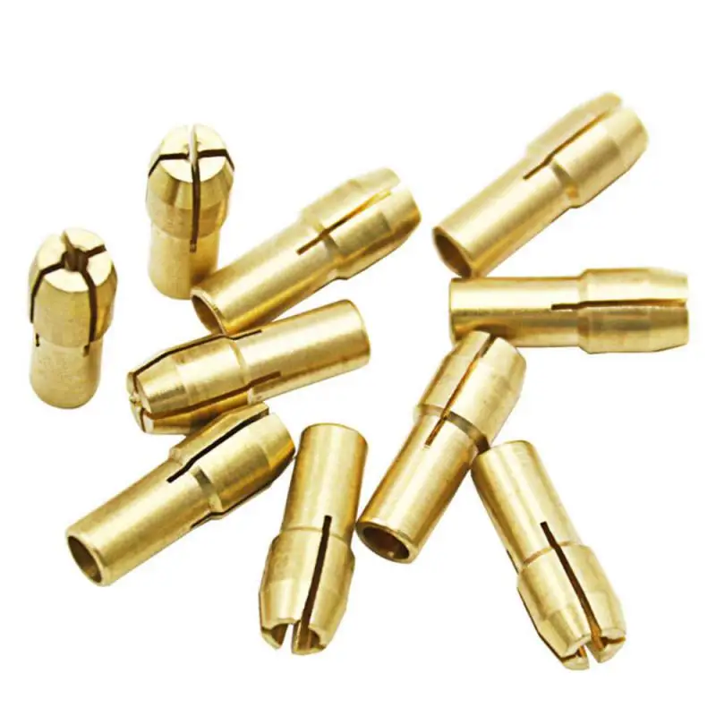 BRASS COLLET MINI ELEKTRICKÁ MLINKENIA Rýchla zmena vŕtačka Chuck Bit Sets 0,5-3,2 mm mosadz Collet Chuck sa hodí