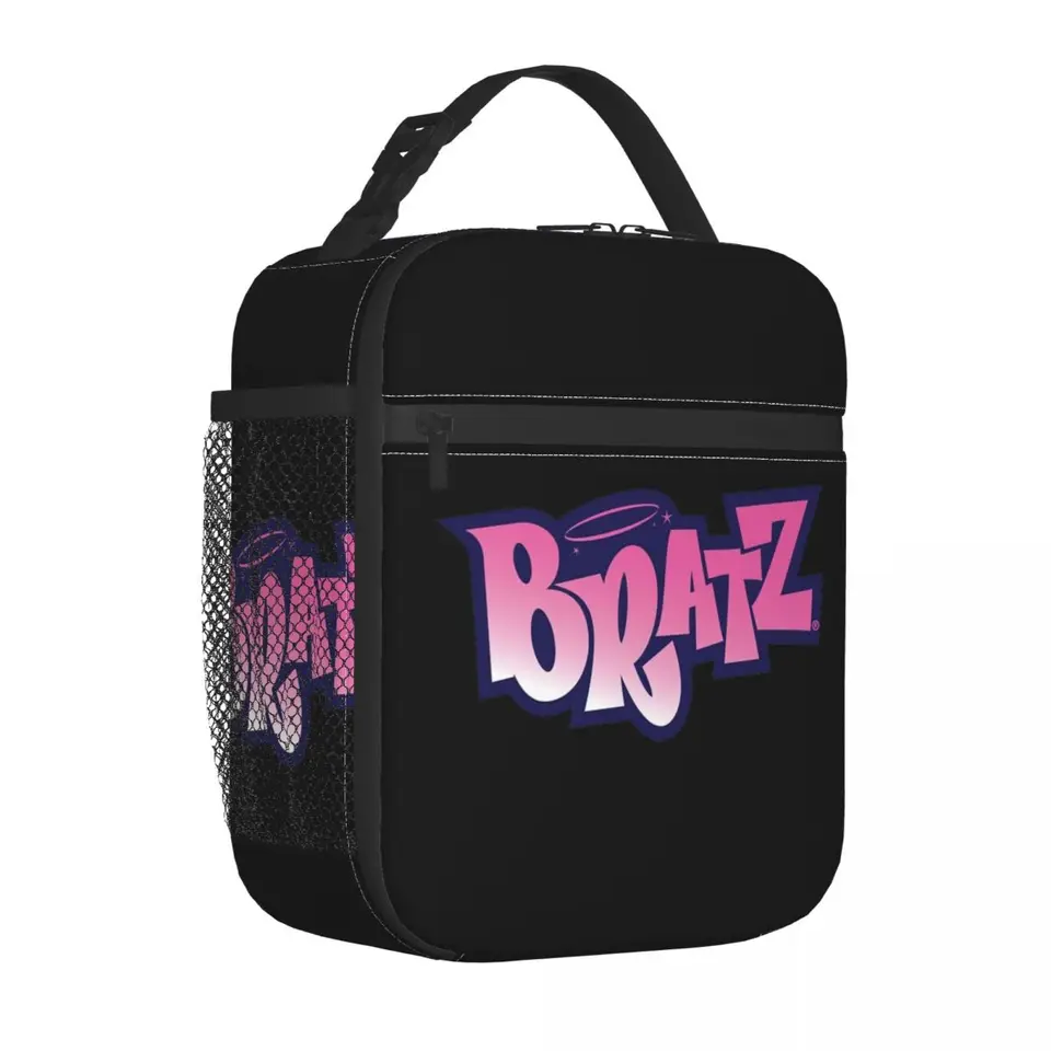 Bratz Logo Doll Logo Y2K Anime Izolované obedové tašky Veľký obedový kontajner tepelná taška obedový box tote kancelária piknikové potravinové kabelky