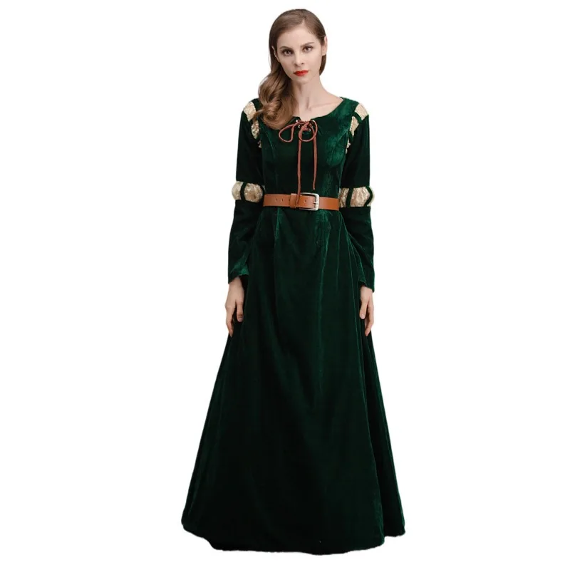 Brave legend oblečenie melinda postava cosplay oblečenie dámske súdne šaty