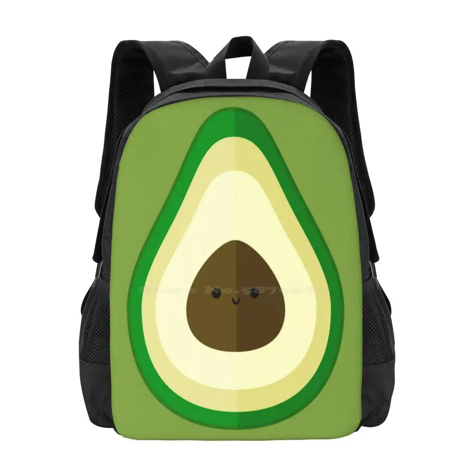 Bravocado! Batohy pre školské tínedžery dievčatá cestovné tašky ovocie zelené bravocado avokádo hun