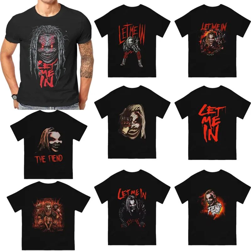 Bray Wyatt 100%čistý bavlnový tlačený muž Tričko Tričko Dovoľte mi v tričkách s krátkym rukávom Harajuku Tee Funny Tops