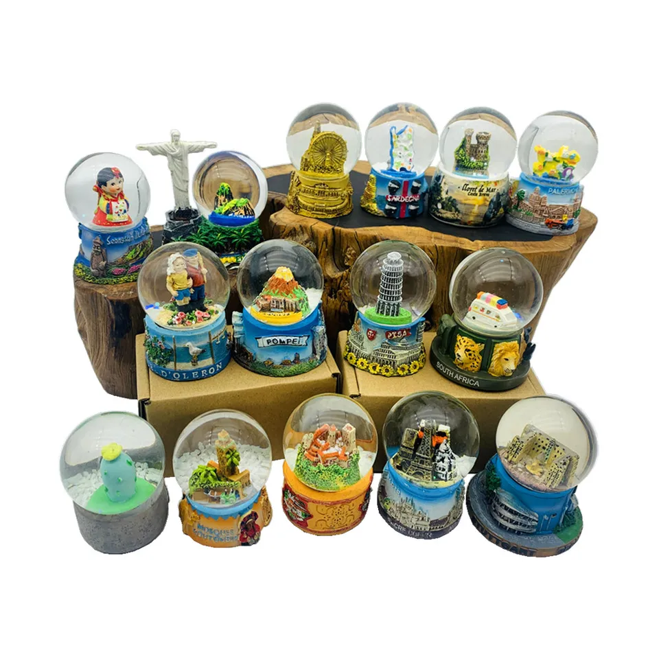 Brazília Maroko Južná Afrika Nemecko Francúzsko Taliansko Španielsko Snowglobes Turistické suveníry stolové dekorácie články