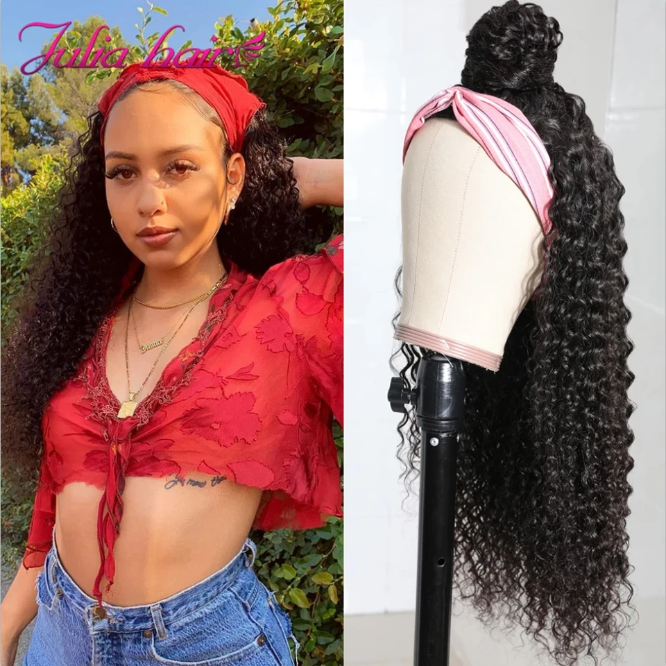 Brazílska kučeravá čelenka parochňa Human Hair 14 