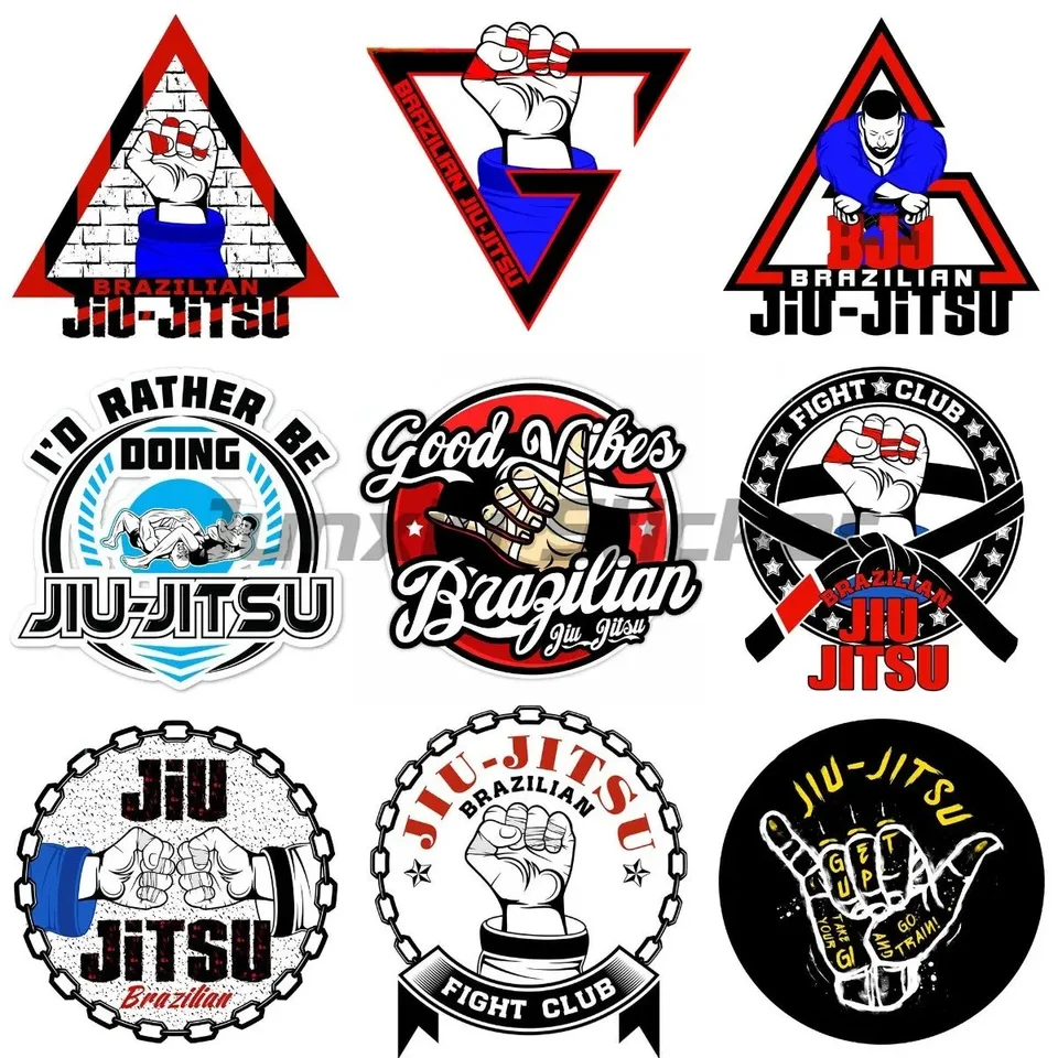 Brazílske nálepky automobilov Jiu jitsu bjj pre dekoráciu automobilu Motorcycle Helma Window Wall Doplnky nálepky
