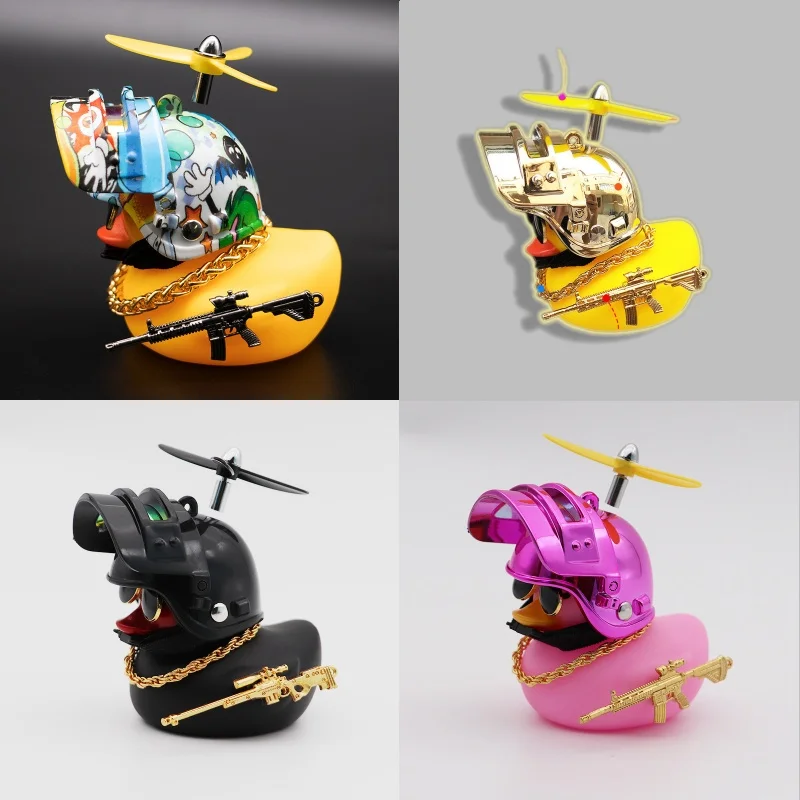 Breaking Wind Duck Bicycle žltá kačica úroveň 3 hlava bambusová dragonfly prilba elektrický automobil elektrický skúter dekorácie automobil
