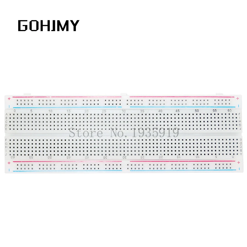 Breboard 830 Point Solderless DISD Bread Board MB-102 MB102 Test vyvíjať DIY pre Arduino gohjmy