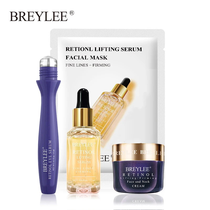 Breylee Retinol Eye Cream + Essence + Cream + Mask Care 4ks