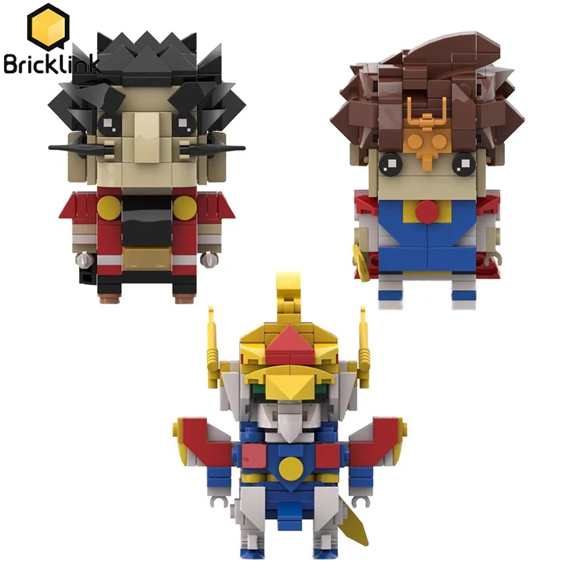Bricklink Idea Japan Anime Chou Majin Eiyuuden Wataru Figures Brickheadz Sety Ryujinmaru Ikube Wataru Build Blocks Blocks Hračky